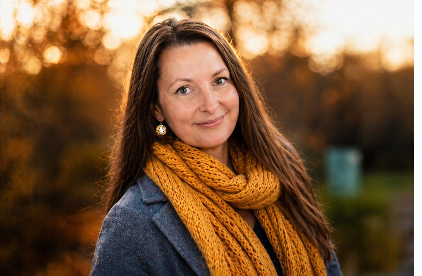 KI-generiertes Bild von Doreen Zimmermann im Herbstlicht